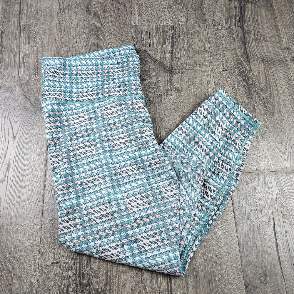 Plus Size 1X Green Pixelated Leggings